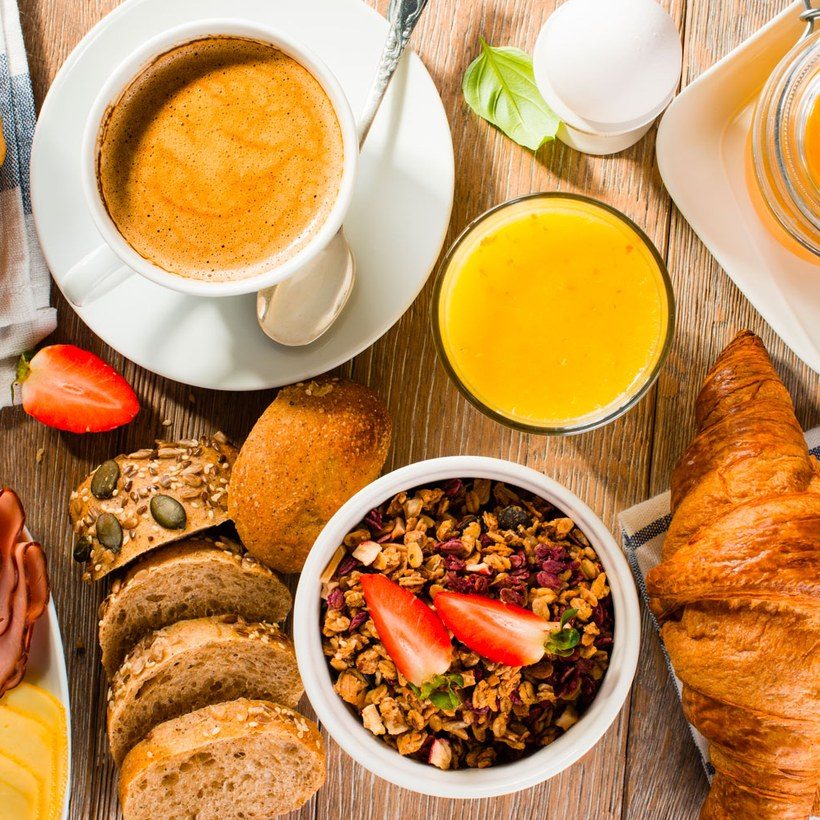 The Continental breakfast at Villa Bellamore